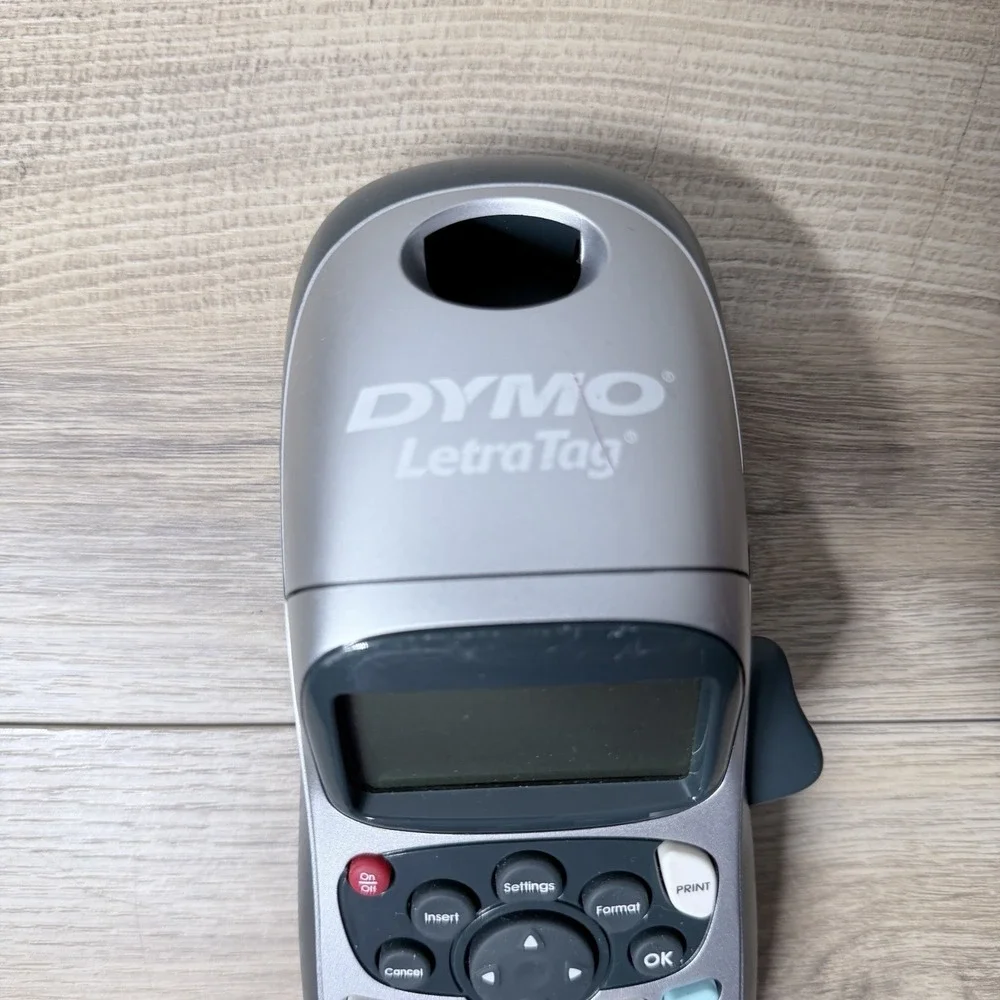 DYMO LetraTag LT-100H Handheld‎ Label Maker Silver Office Home Business - Tested